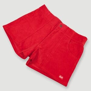 Hammies Corduroy Shorts Mens 36 3" Inseam Red Retro 70s Surf Skate Style